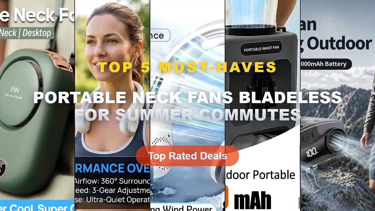 Best Portable Neck Fans Bladeless For Summer Commutes on AliExpress | Review