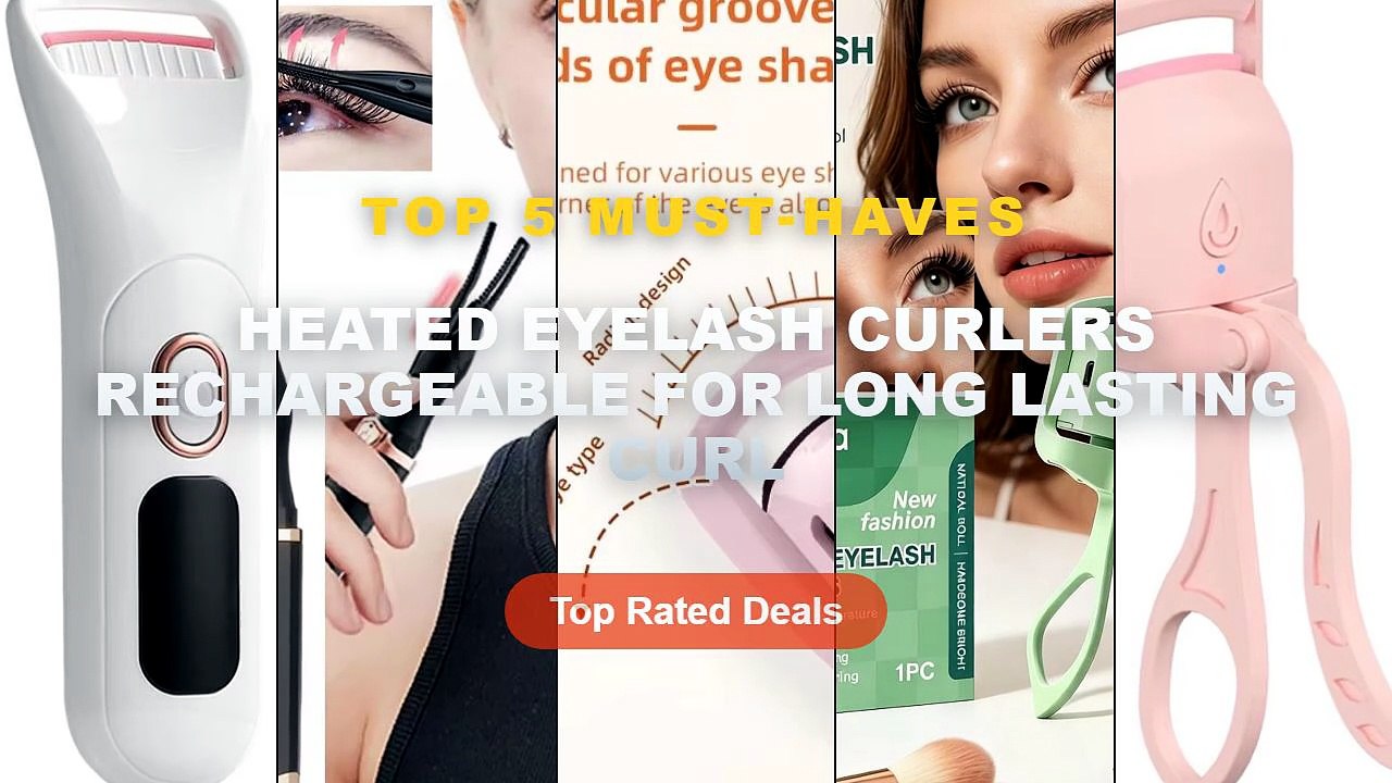Best Heated Eyelash Curlers Rechargeable For Long Lasting Curl on AliExpress | Review - ABJN C Shaped Rechargeable Heate...