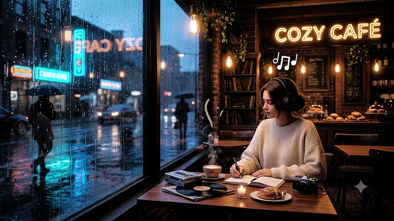 ☕🌧️ LO FI   🎧 Empty Café #lofi #lofihiphop #lofibeats #chillbeats #studymusic #focusmusic #cozy