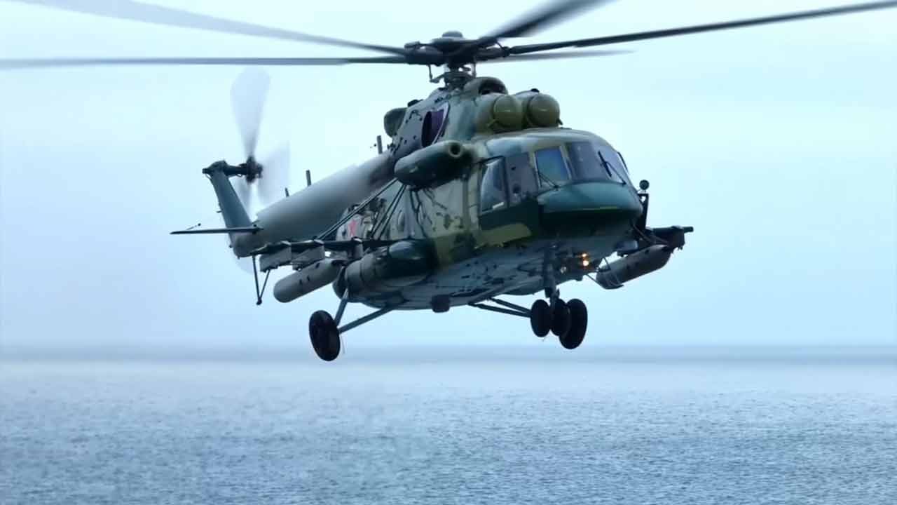 ZALA T-16 drone guides helicopter against maritime target in Sakhalin