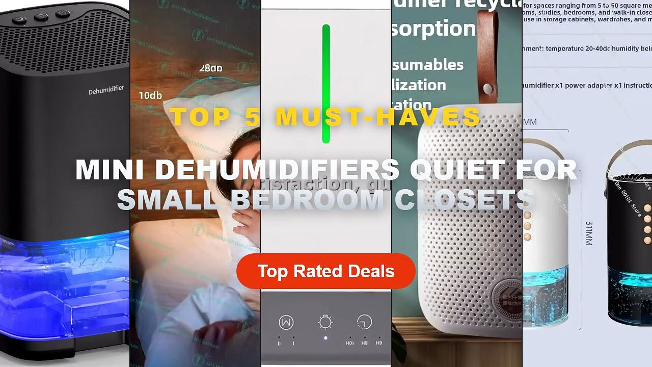 Mini Dehumidifiers Quiet For Small Bedroom Clos...
