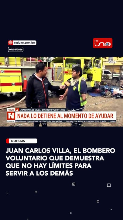 Juan Carlos Villa, el bombero voluntario que demuestra que no hay límites para servir a los demás