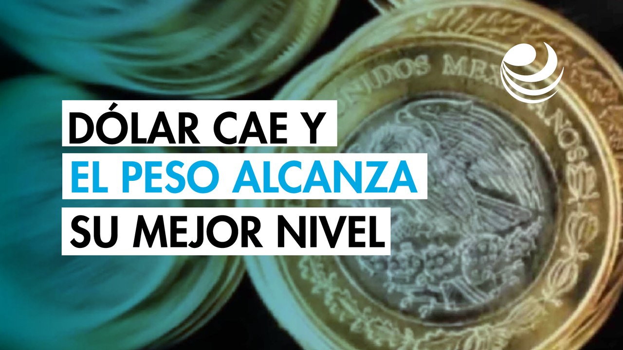 Peso mexicano toca su mejor nivel desde febrero ante el debilitamiento del dólar