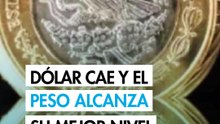 Peso mexicano toca su mejor nivel desde febrero ante el debilitamiento del dólar