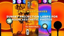 Ultimate Guide to the Best Sunset Projection Lamps For Room Aesthetic Photos - HOMEFISH USB Sunset Projector Lamp Night ...