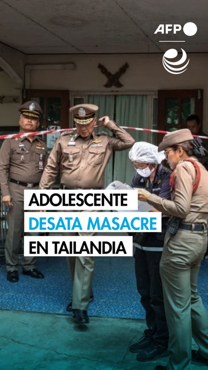 Un adolescente mata a sus abuelos y a cinco personas en un colegio de Tailandia