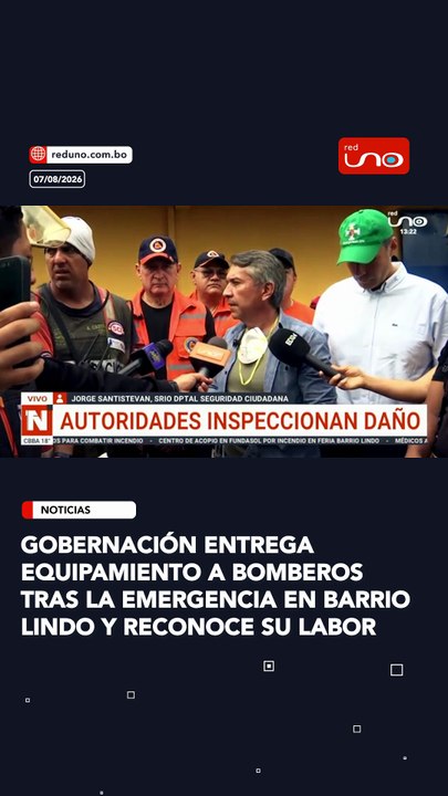 Gobernación entrega equipamiento a bomberos tras la emergencia en Barrio Lindo y reconoce su labor