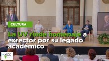 La UV rinde homenaje a exrector por su legado académico