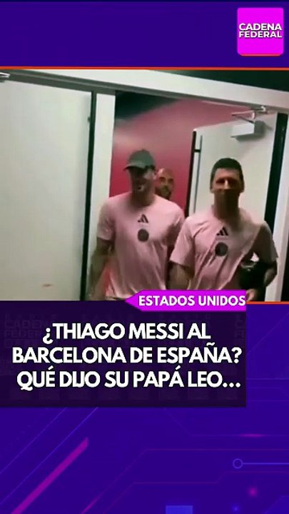 ¿Thiago Messi se va del inter?