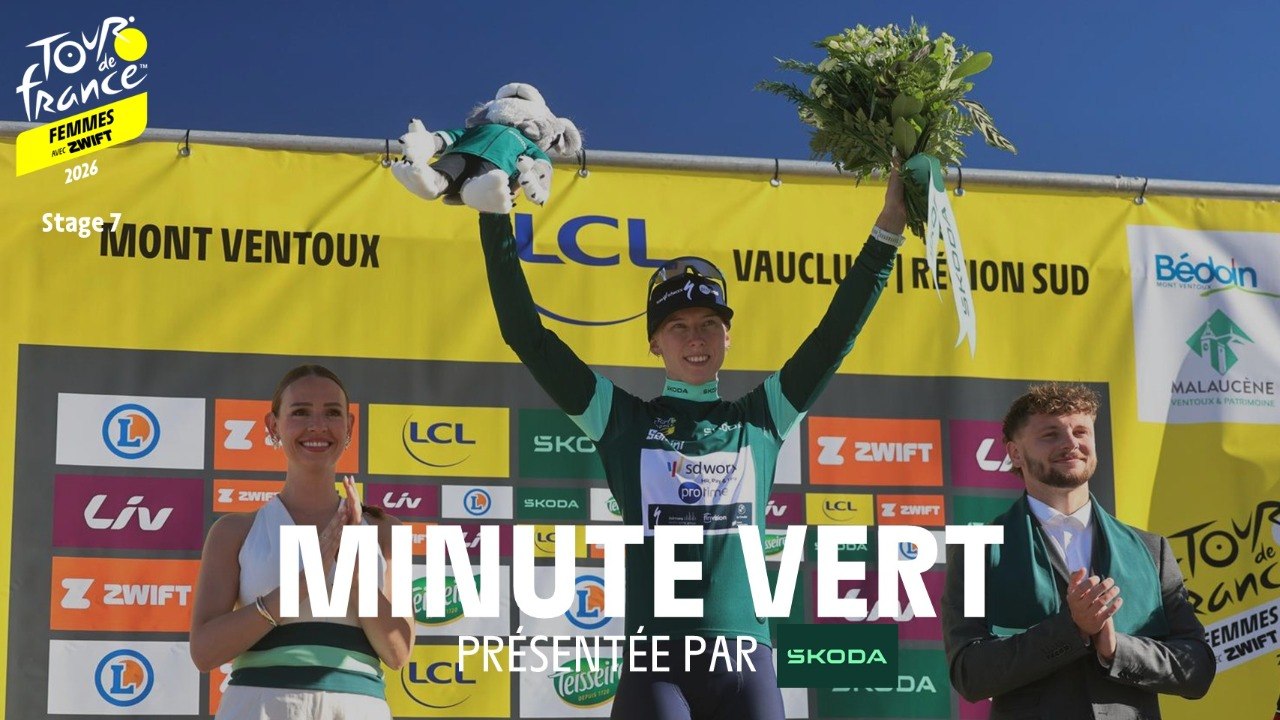 Tour de France Femmes avec Zwift 2026 - Stage 7 Škoda Green Jersey Minute