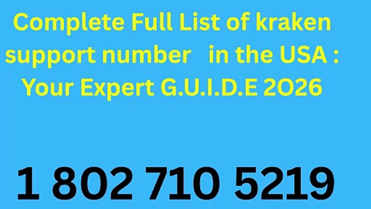 kraken support number 1 802 710 5219