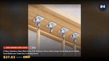 Cheap & Best Adhesive Wall Hooks Heavy Duty No Drill Unboxing & Review - 1 30PCS No Drill Adhesive Hook for Student Dorm...