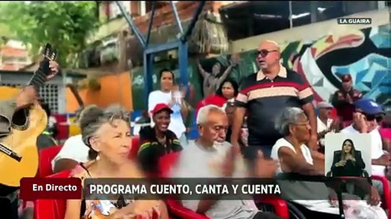 Programa “Cuento, Canta y Cuenta” llena de sonrisas a abuelos de La Guaira