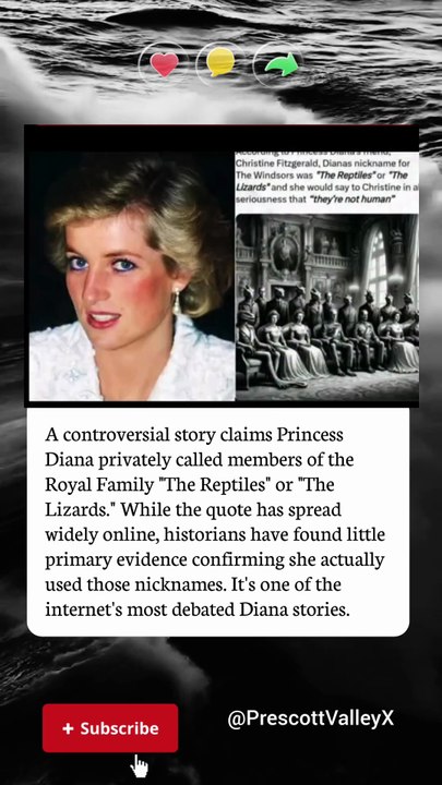 Did Princess Diana Secretly Call the Royal Family "The Reptiles"? 👑