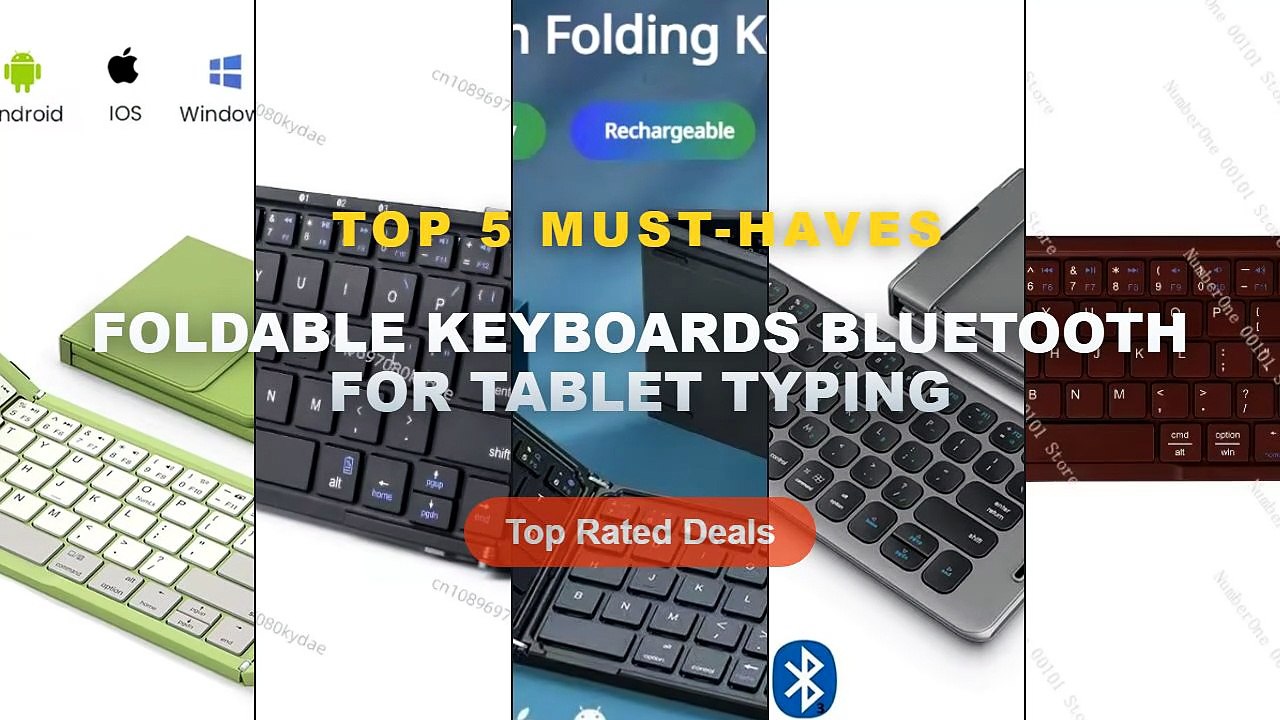 Don't Buy Foldable Keyboards Bluetooth For Tablet Typing Before Watching This! - Portable Wireless Bluetooth Folding Key...