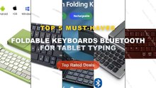 Don't Buy Foldable Keyboards Bluetooth For Tablet Typing Before Watching This! - Portable Wireless Bluetooth Folding Key...