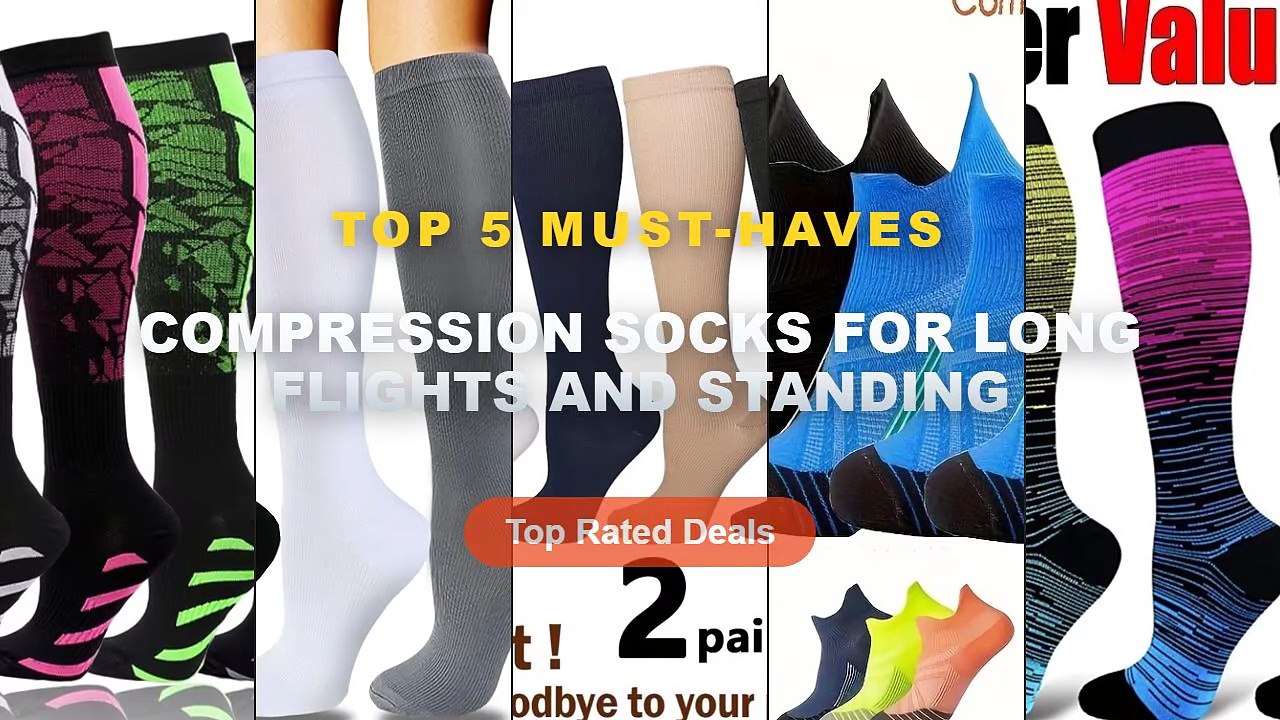 Amazing Compression Socks For Long Flights And Standing You Need To See - Unisex Compression Socks, Stockings Best Nurse...