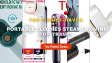 Top 5 Best Portable Clothes Steamers Mini For Travel (Must Have!) - B64B Travel Steamer Iron For Clothes Mini Portable I...