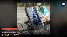 Top 5 Best Bike Phone Mounts Waterproof For Motorcycle Riding (Must Have!) - Waterproof Bike Phone Holder Adjustable Rid...