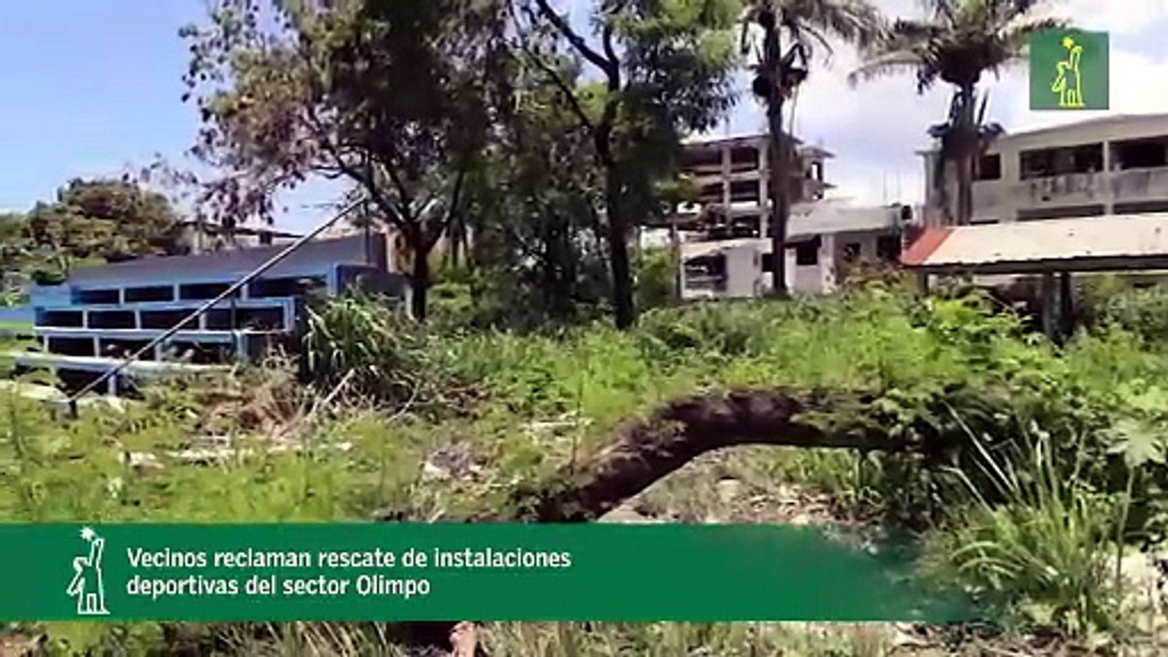 Vecinos reclaman rescate de instalaciones deportivas del sector Olimpo