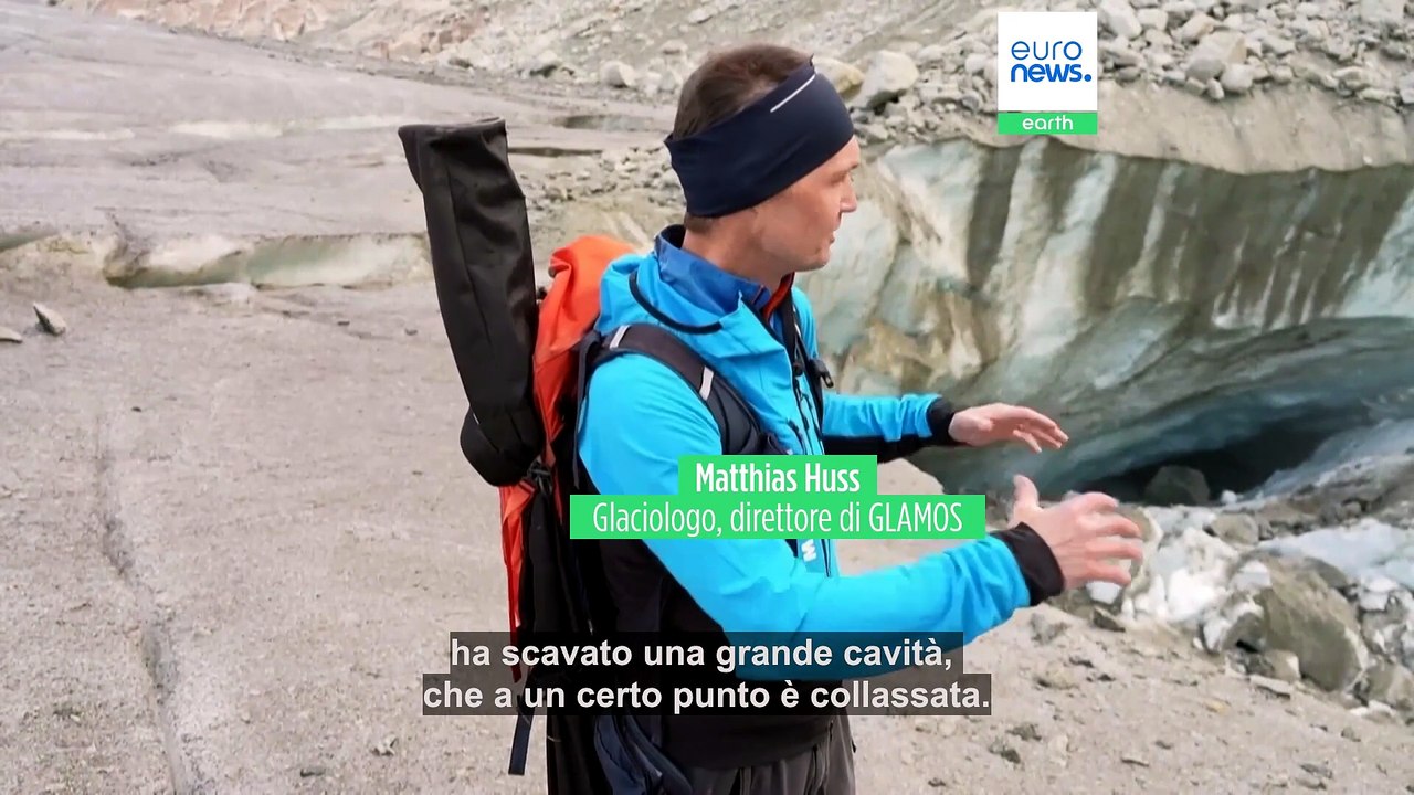 Quattro metri di ghiaccio spariti in un mese: l'allarme sul ghiacciaio del Rodano