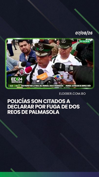 Policías son citados a declarar por fuga de dos reos de Palmasola
