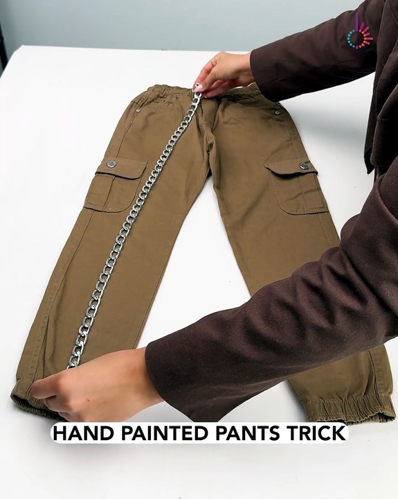Edgy style starts with painted pants
