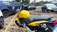 Motocicleta furtada em Corbélia é encontrada no estacionamento do HUOP em Cascavel