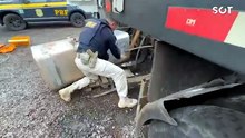 PRF apreende 138,8 kg de pasta base de cocaína escondidos em tanque de carreta na BR-369