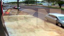 Câmera registra forte batida que terminou com bolas destruídas em Cascavel