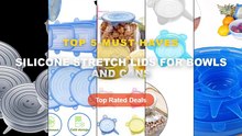 Ultimate Guide to the Best Silicone Stretch Lids For Bowls And Cans - Silicone Can Covers Small Silicone Stretch Lids 6p...