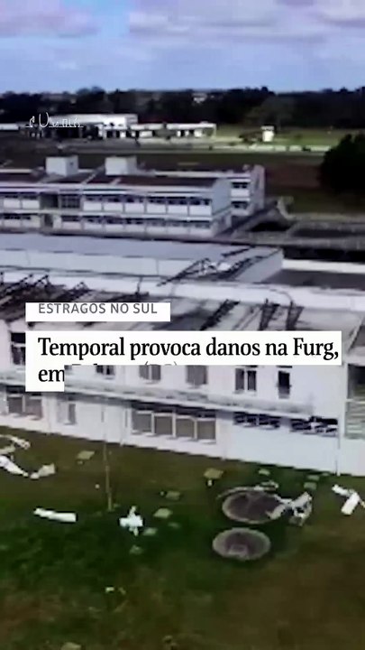 Temporal provoca danos na Furg, em Pelotas (RS)