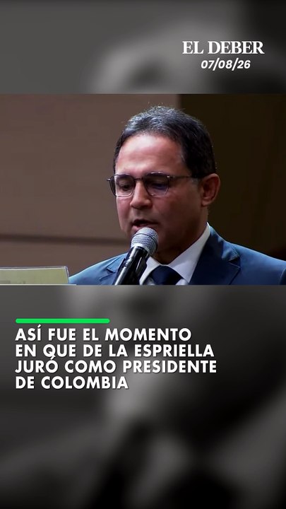 Así fue el momento en que de la Espriella juró como presidentede Colombia