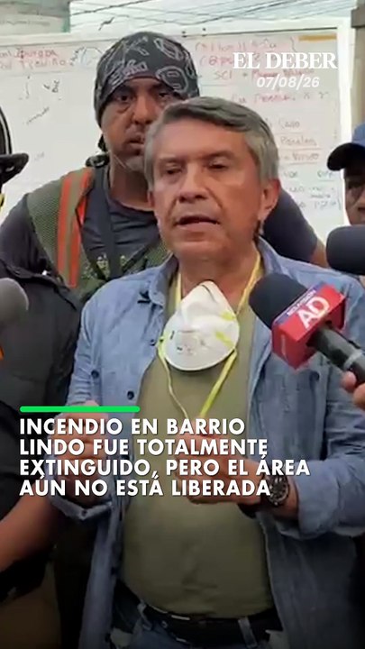 Incendio en Barrio Lindo fue totalmente extinguido, pero el área aún no está liberada