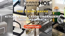 Cheap & Best Kitchen Sink Caddy Organizers With Drain Rack Unboxing & Review - Kitchen Sink Drain Rack With Tray Aluminu...