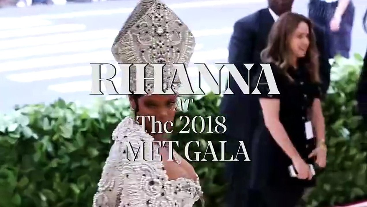 Rihanna Wears Maison Margiela Artisanal Gown by John Galliano to Met Gala [Full Movie]