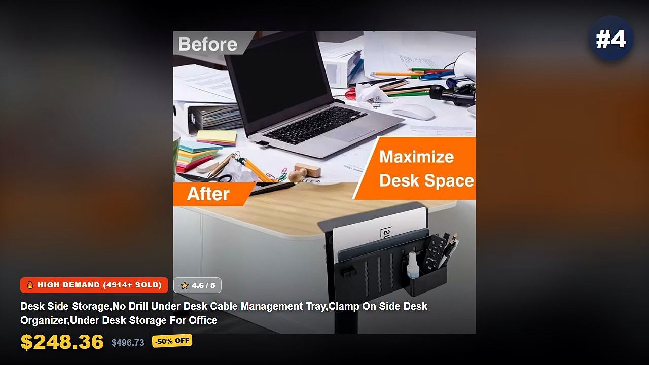 Best Under Desk Cable Management Trays Clamp On on AliExpress | Review - Under Desk Wire Organizer Under Desk Organizer ...
