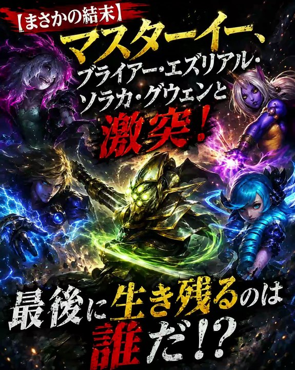 【まさかの結末】マスターイー、ブライアー・エズリアル・ソラカ・グウェンと激突！最後に生き残るのは誰だ！？⚔️🔥