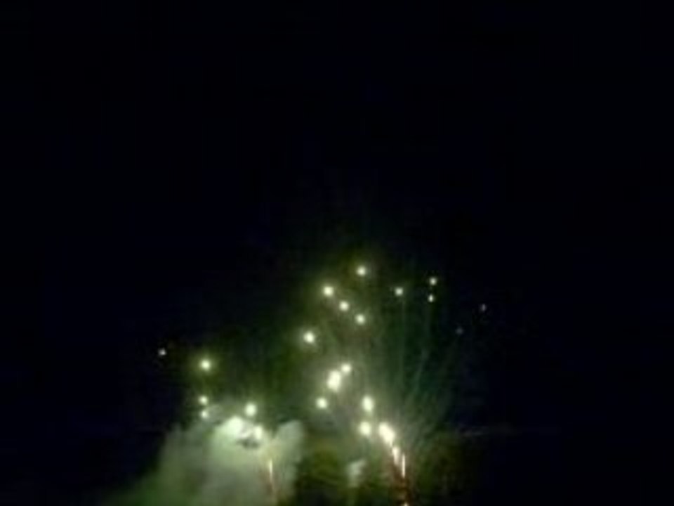 feu d'artifice esplanade du lac à sedan le 14 juillet 2008