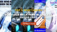 Top 5 Best Portable Neck Fans Bladeless Hands Free (Must Have!)