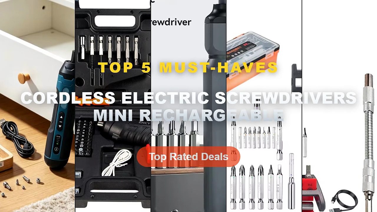 Best Cordless Electric Screwdrivers Mini Rechar...