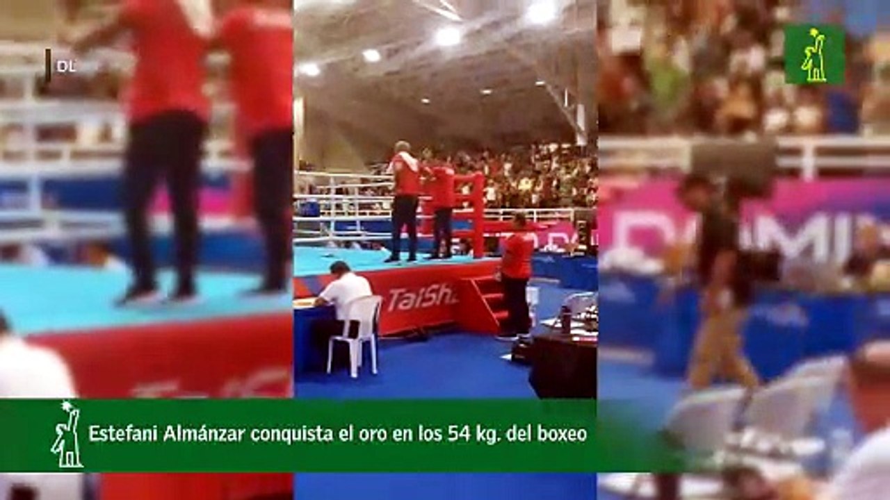Estefani Almánzar conquista el oro en los 54 kg. del boxeo