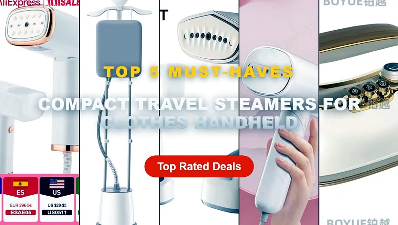 Ultimate Guide to the Best Compact Travel Steamers For Clothes Handheld - Portable Handheld Steam Iron Mini Garment Stea...