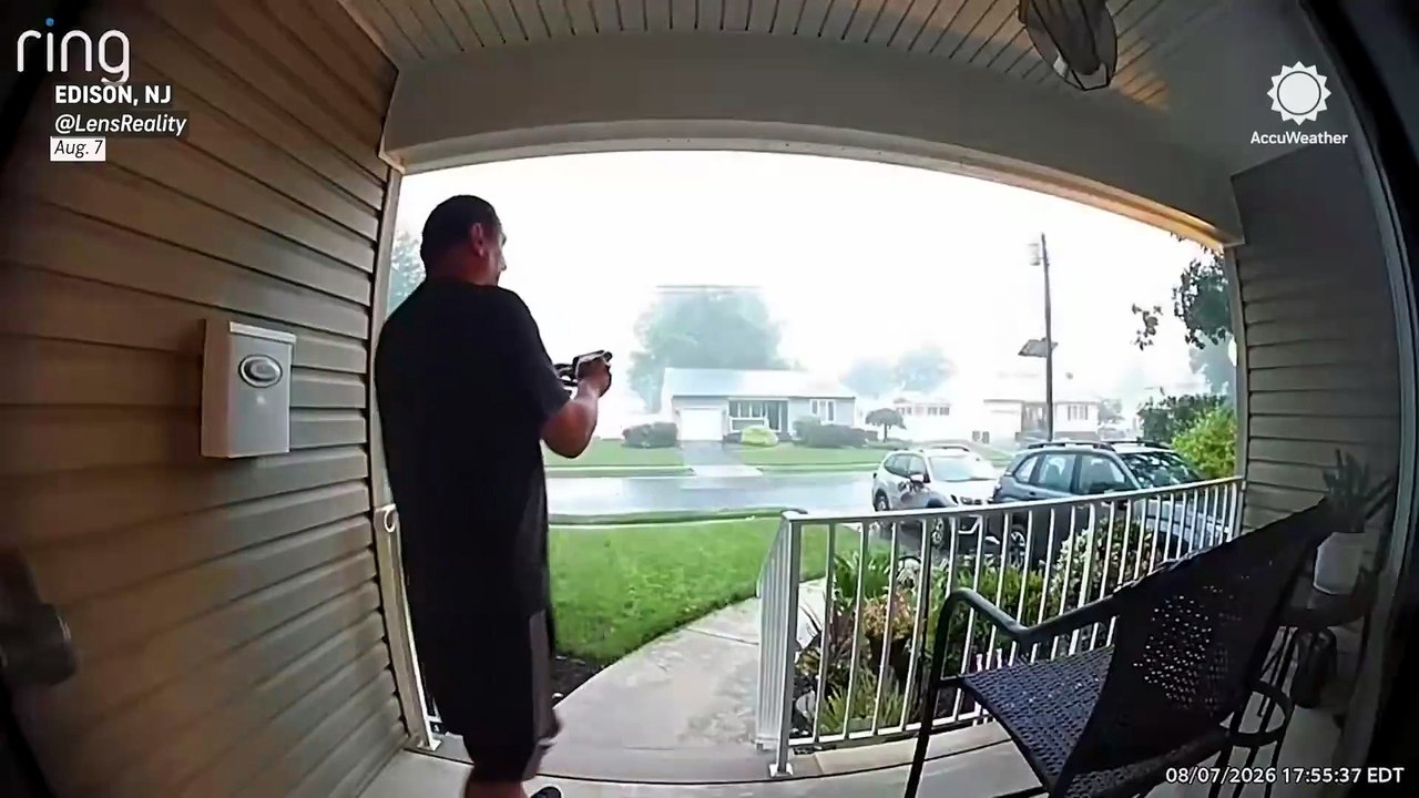 Lightning and booming thunder startle onlookers up and down the East Coast