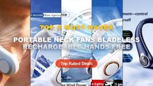 Portable Neck Fans Bladeless Rechargeable Hands Free: Top 5 Best Sellers - Lenovo Portable Neck Fan Bladeless USB Rechar...
