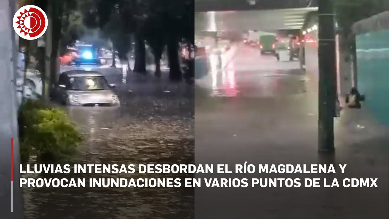 Tormenta con granizo colapsa el sur-poniente de la CDMX