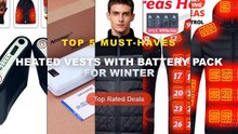 Top 5 Best Heated Vests With Battery Pack For Winter (Must Have!) - 21 Areas Heated Jacket Winter Men's Women's Motorcyc...