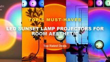 LED Sunset Lamp Projectors For Room Aesthetic: Top 5 Best Sellers