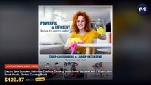 Ultimate Guide to the Best Electric Spin Scrubbers For Bathroom Cleaning Cordless - 450RPM Electric Spin Scrubber Cordle...