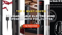 Cheap & Best Rechargeable Electric Wine Openers With Foil Cutter Unboxing & Review - Rechargeable Electric Wine Opener W...